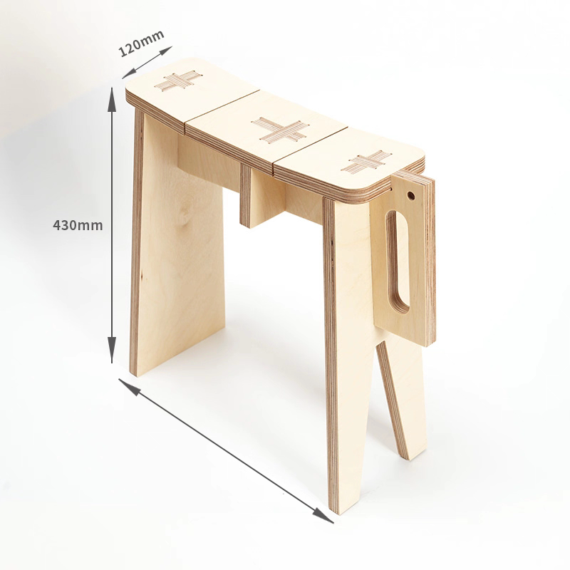 Birch Plywood Bench | Minimalist Coffee & Reading Stool