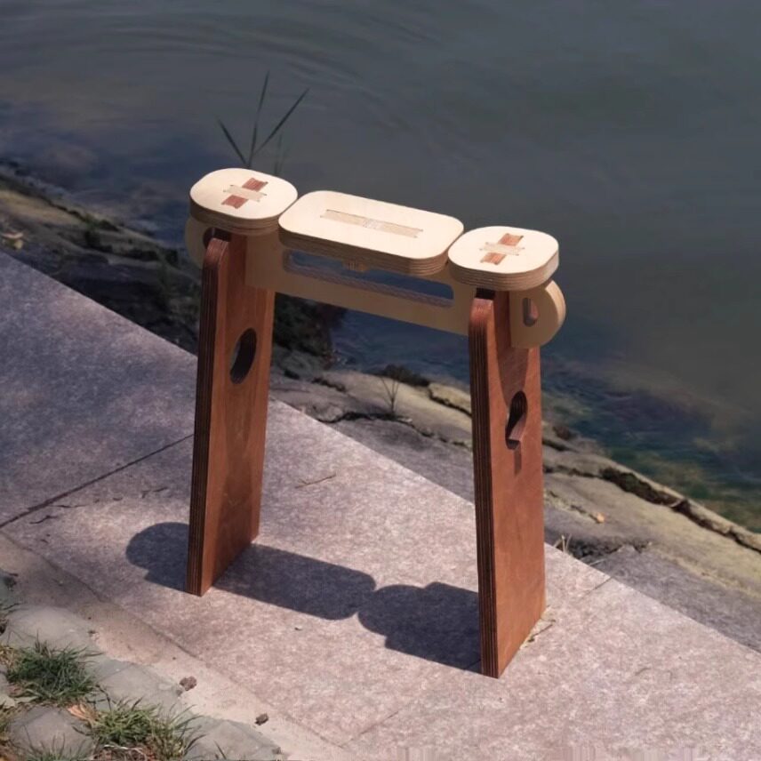 Minimalist Plywood Stool | Modern Coffee & Entryway Seat