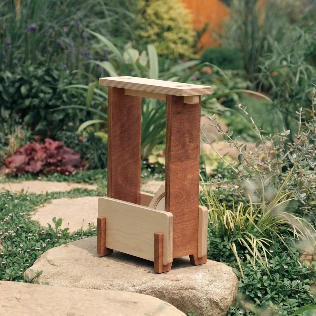 Birch Plywood Coffee Stool | Minimalist Accent Seat & Side Table