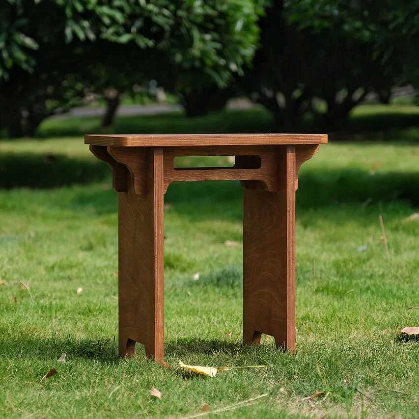 Birch Plywood Side Table & Low Stool | Minimalist Plant Stand