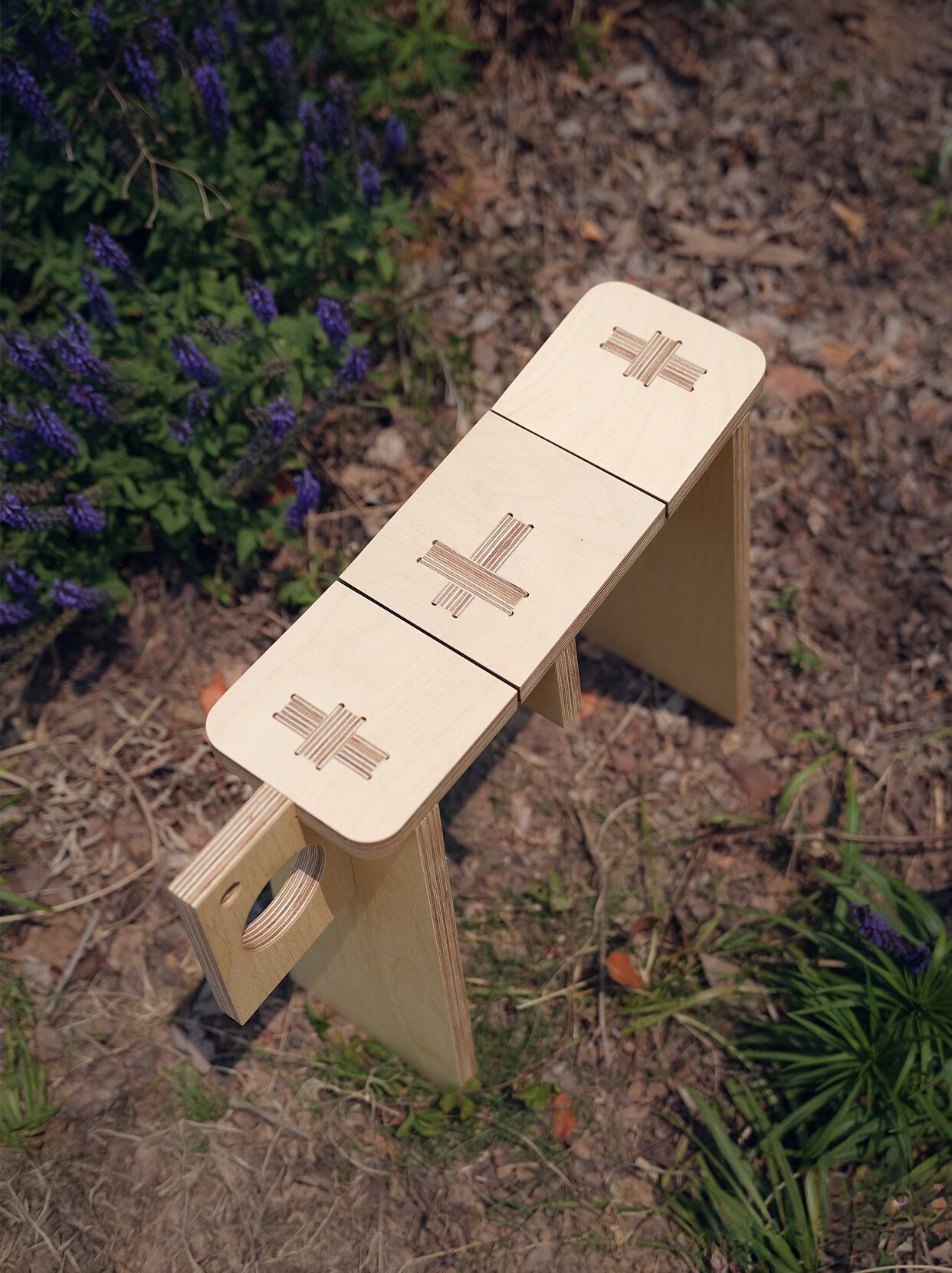 Birch Plywood Café Bench | Minimalist Narrow Stool & Accent Seat