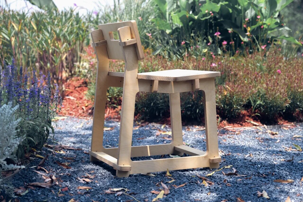 Birch Plywood Lounge Chair | Minimalist Studio & Café Chair