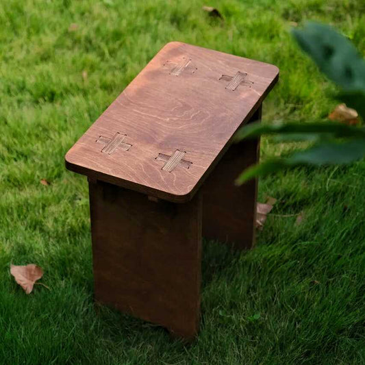 Birch Plywood Side Table & Low Stool | Minimalist Plant Stand