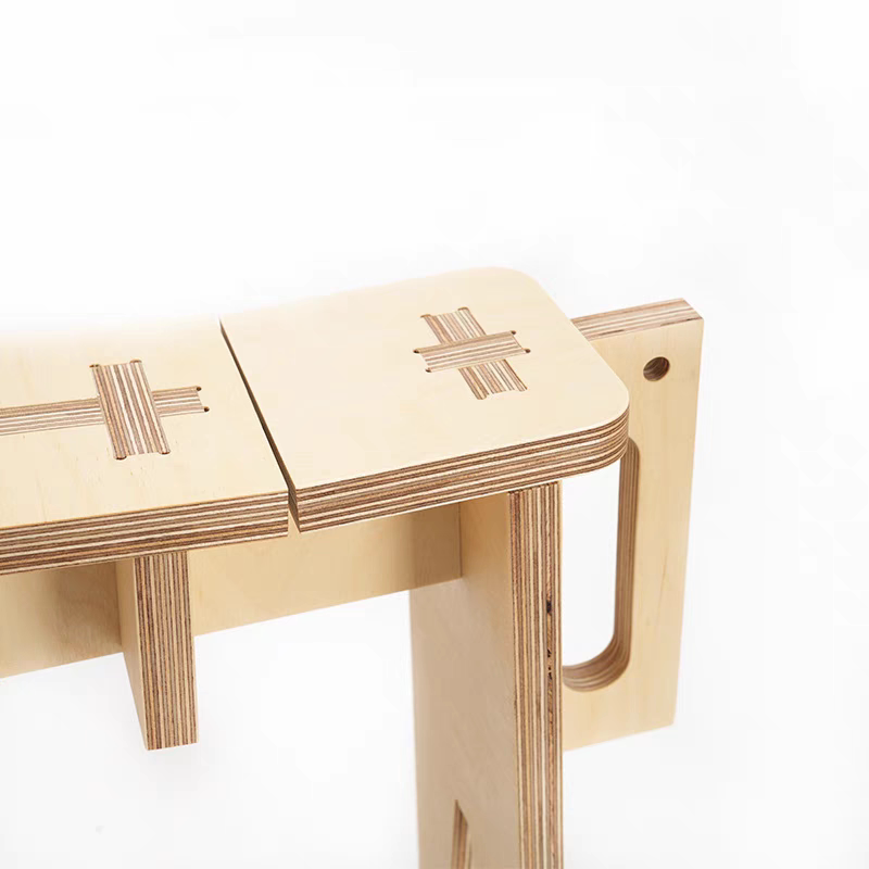 Birch Plywood Bench | Minimalist Coffee & Reading Stool