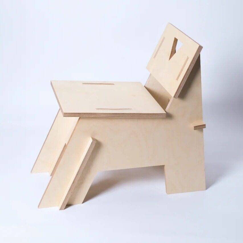 Birch Plywood Lounge Chair | Minimalist Café & Studio Chair