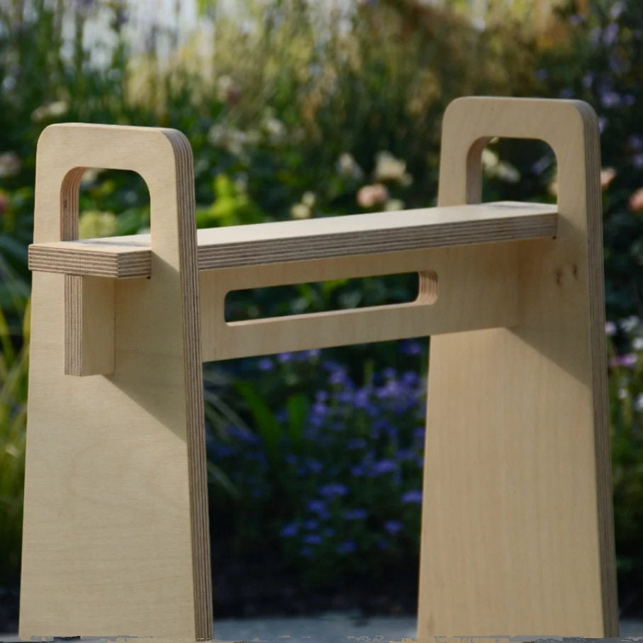 Minimalist Plywood Stool | Modern Coffee & Entryway Seat