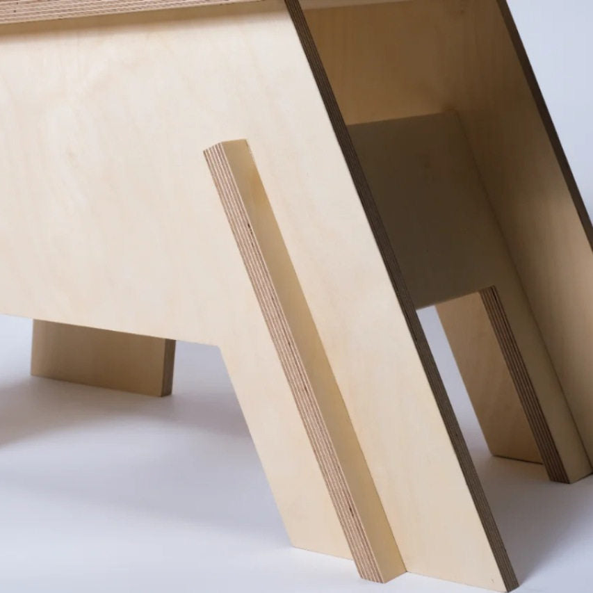 Birch Plywood Lounge Chair | Minimalist Café & Studio Chair