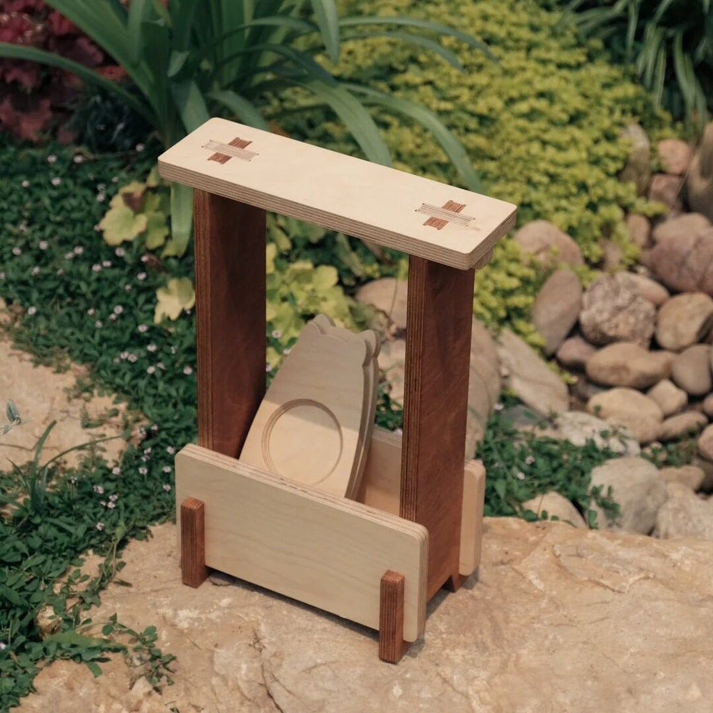 Birch Plywood Coffee Stool | Minimalist Accent Seat & Side Table