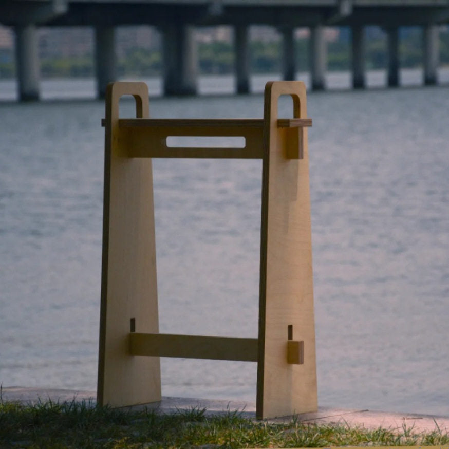Minimalist Plywood Stool | Modern Coffee & Entryway Seat