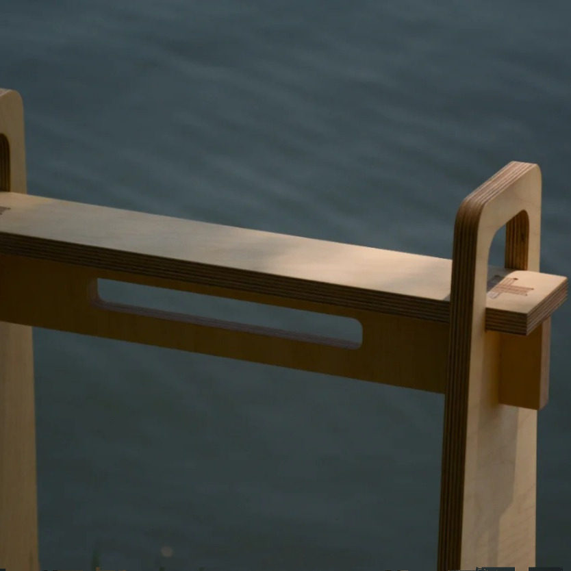 Minimalist Plywood Stool | Modern Coffee & Entryway Seat