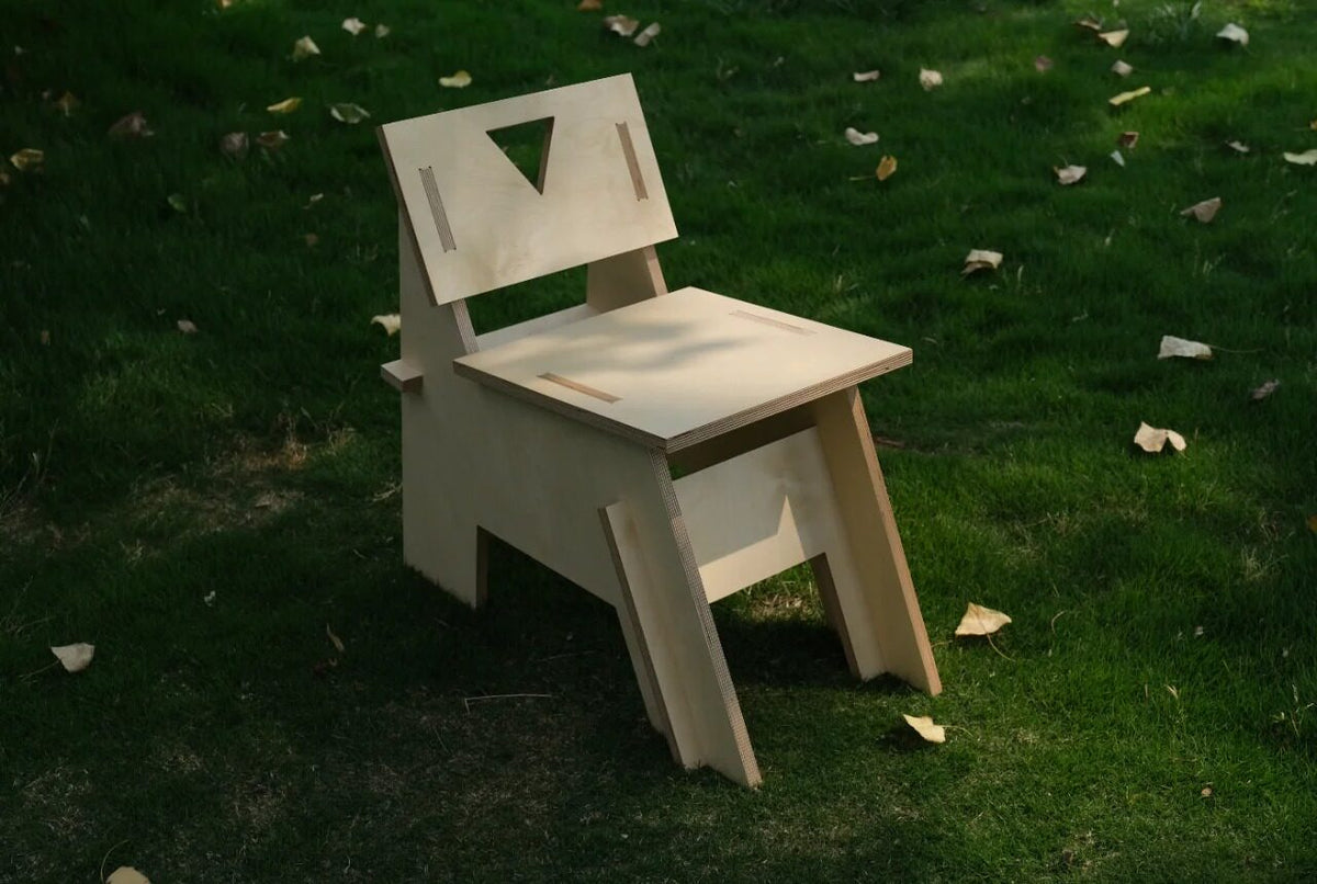 Birch Plywood Lounge Chair | Minimalist Café & Studio Chair