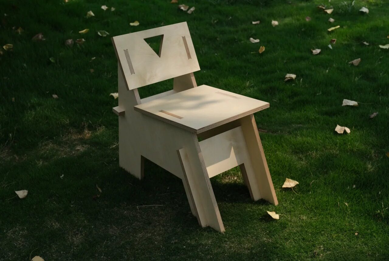 Birch Plywood Lounge Chair | Minimalist Café & Studio Chair