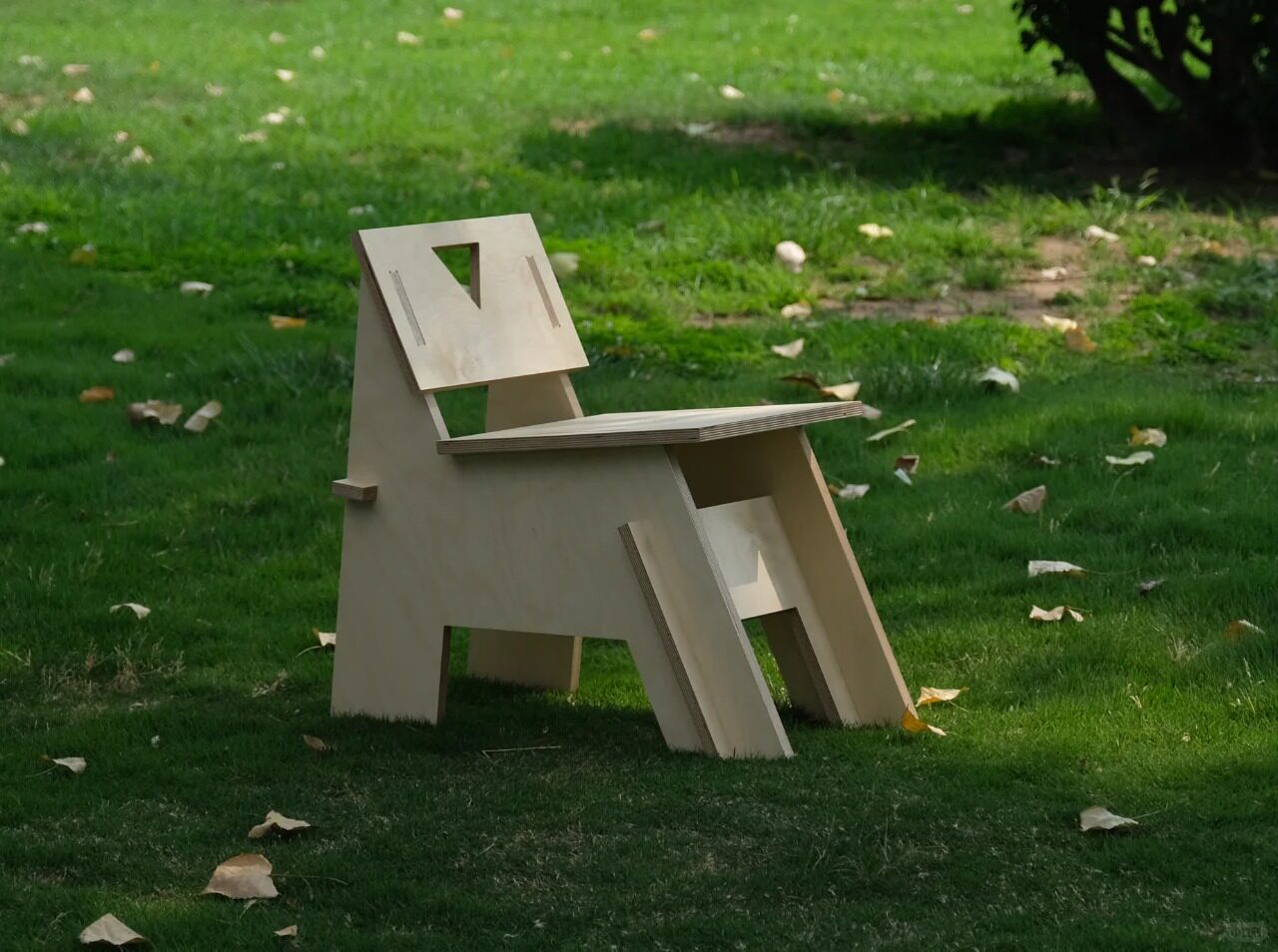 Birch Plywood Lounge Chair | Minimalist Café & Studio Chair