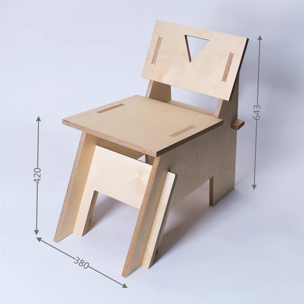 Birch Plywood Lounge Chair | Minimalist Café & Studio Chair