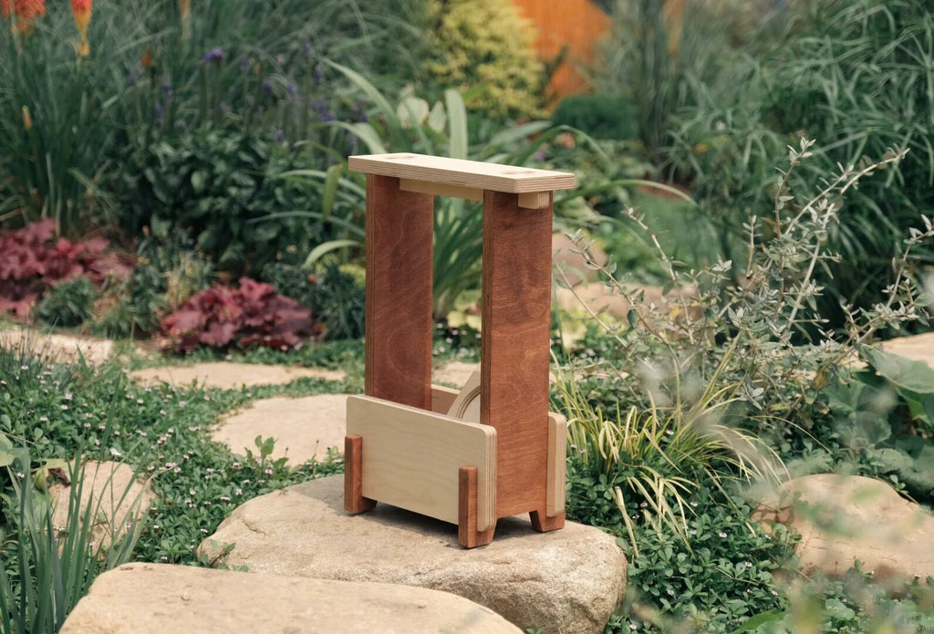 Birch Plywood Coffee Stool | Minimalist Accent Seat & Side Table